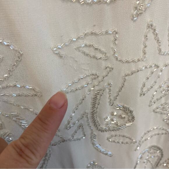 New Zara Beaded Embroidered Maxi Dress Limited edition Blogger Fave Size M-L - Picture 14 of 15